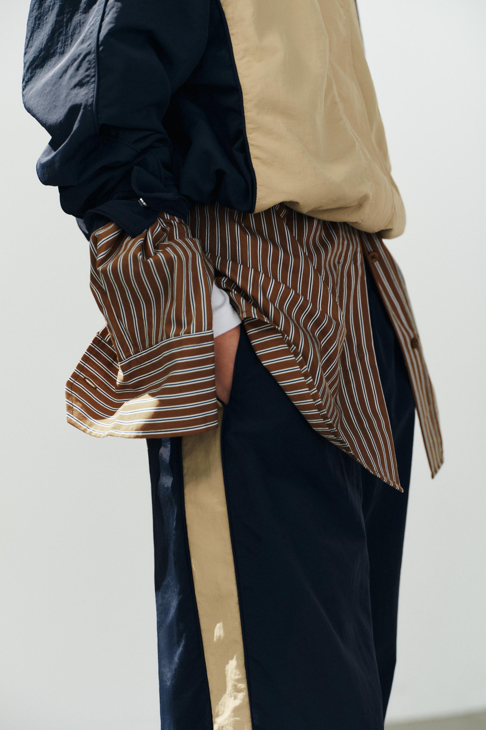 NYLON SIDE STRIPE TROUSERS